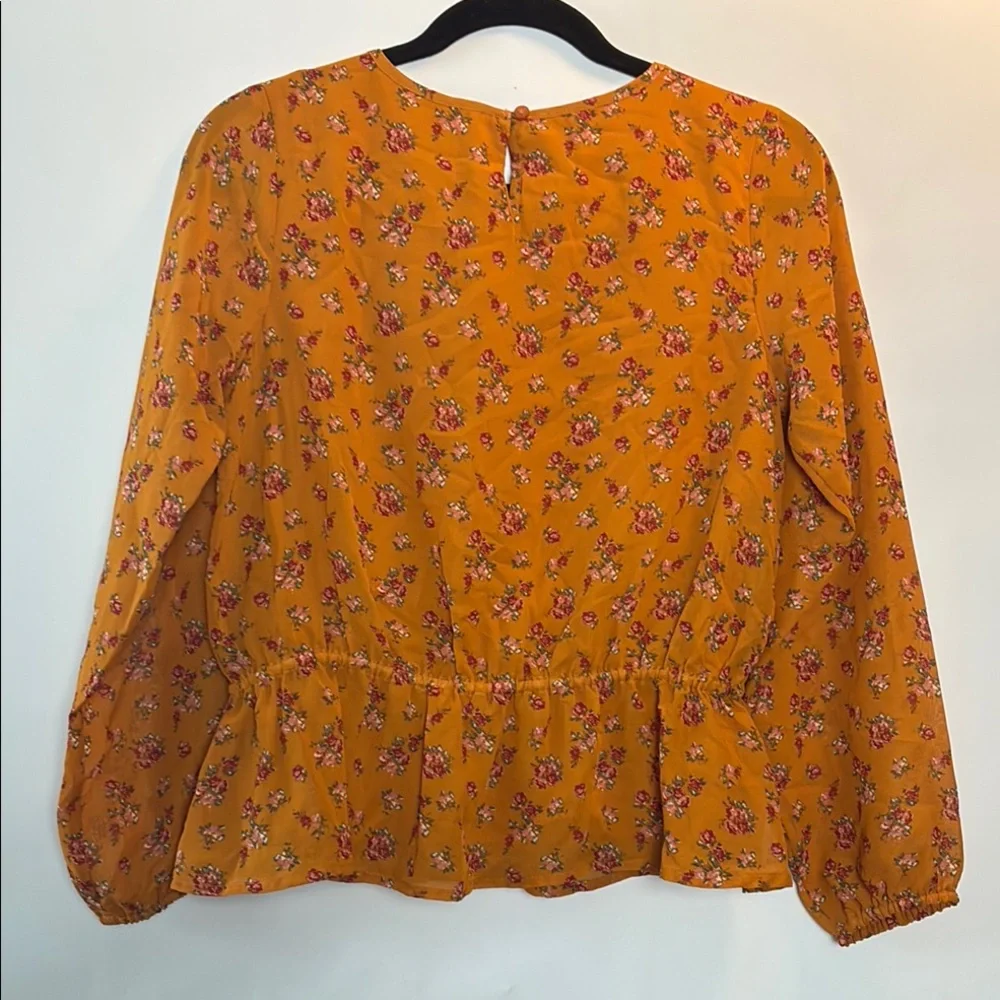 The Children's Place Mustard Floral Kids Blouse